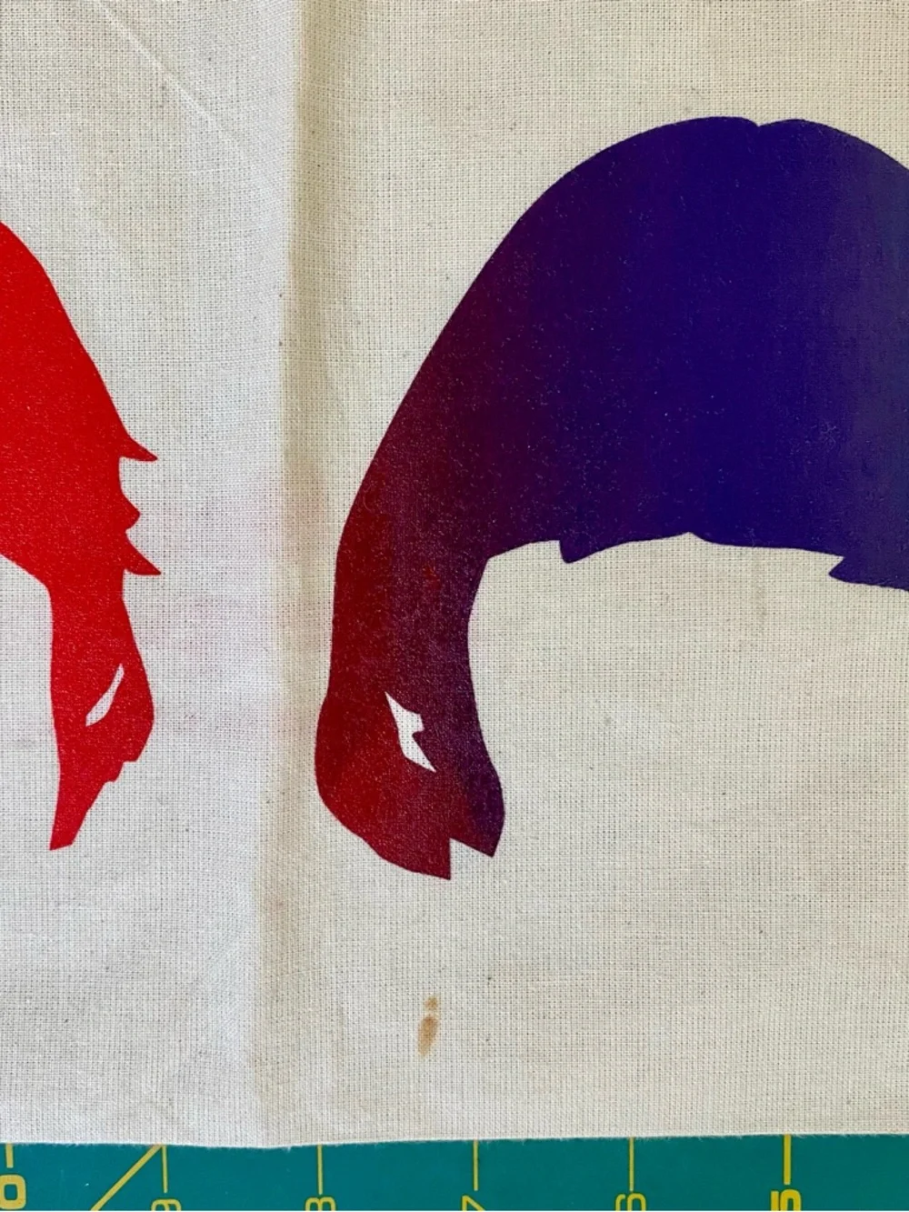 Beetles Tote Bag. Rainbow colors. Silk screened in California. - Picture 6 of 11